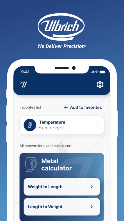 Ulbrich Metals Calculator