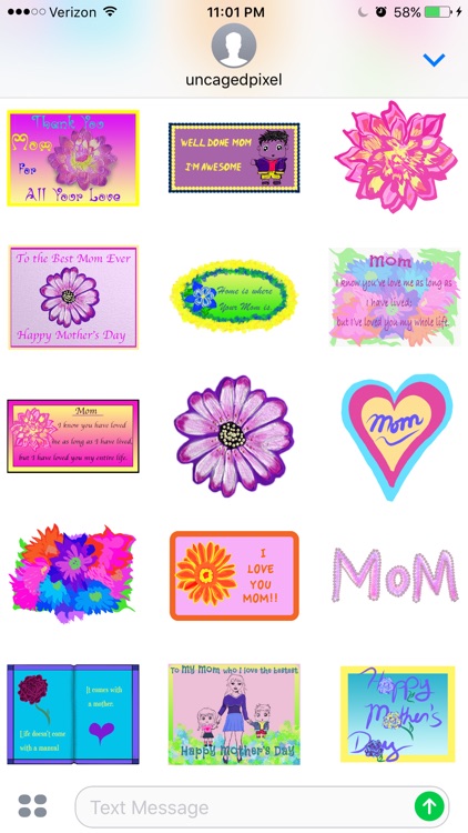 Mothers Day - Pixel Nature Stickers