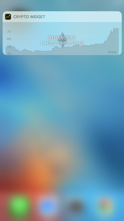 Crypto Currency Widget