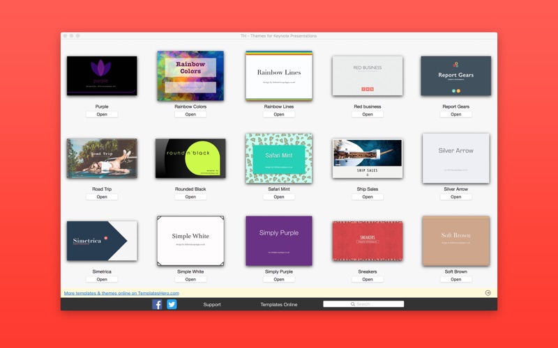 Themes for Keynote Presentations Screenshot