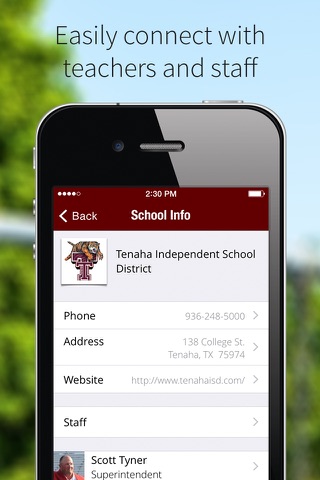 Tenaha ISD screenshot 2