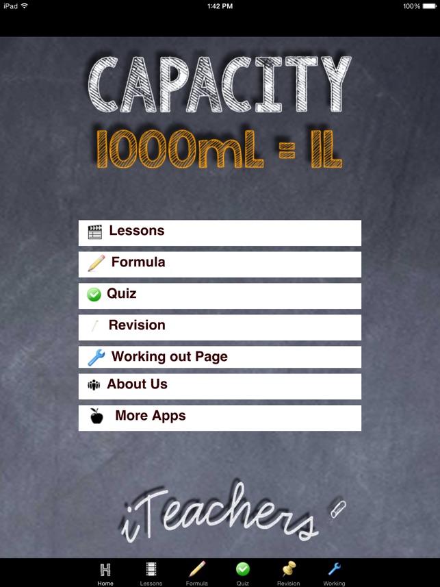 Capacity Maths