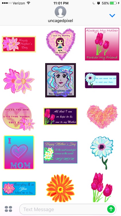 Mothers Day - Pixel Nature Stickers