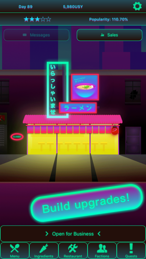 Ramen Shop 2083: Cyberpunk Restaurant Management(圖3)-速報App