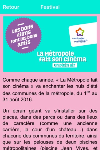 Ciné Métropole screenshot 2