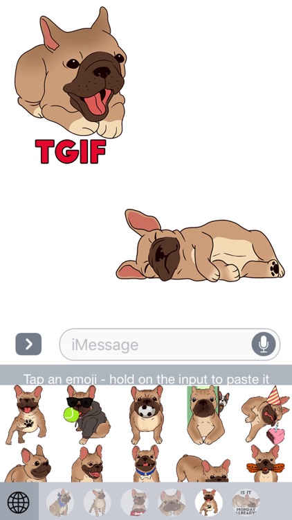 French Bulldog Emojis Star screenshot-3