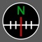 A compass combining the accuracy of a numerical display with the easy to read ball