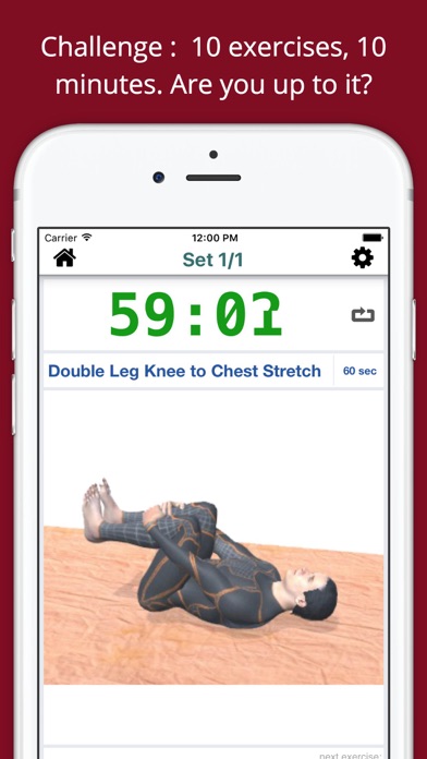 10 Min Lower Back Therapy Workout Challenge PRO screenshot 2