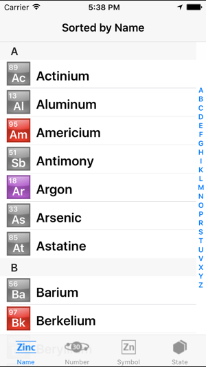 Periodic table of the chemical elements.