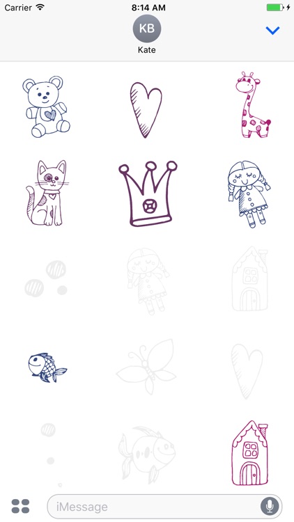 Animated Cute Children Stickers