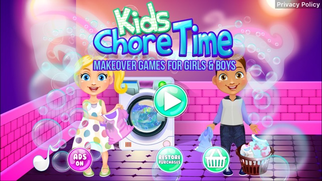 Kids Chore Time - Makeover Games for Gir