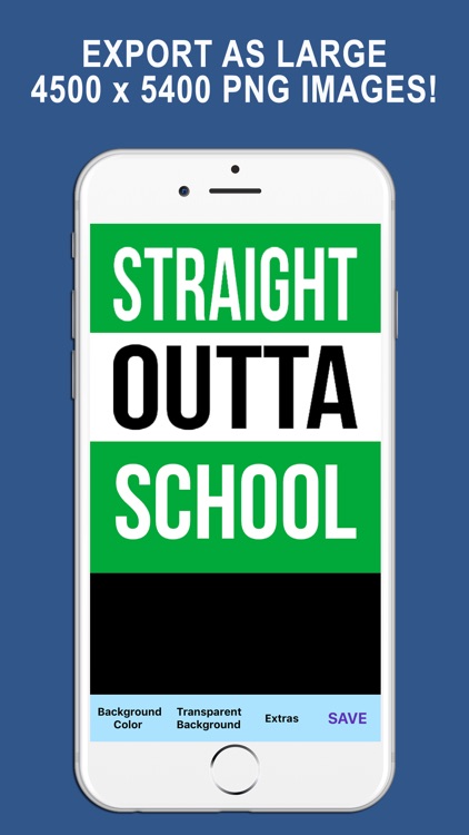 Straight Outta - Create and Design Text PNG Images