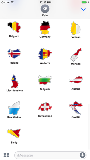 Europe countries flags and map stickers pack(圖4)-速報App