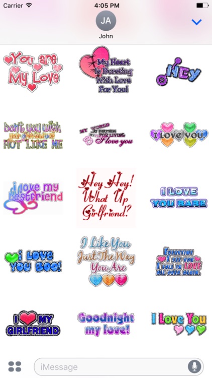 Animated Girlfriend & Boyfriend Love GIF Stickers