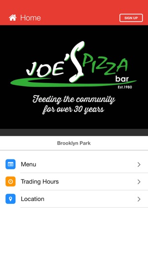 Joe's Pizza Bar