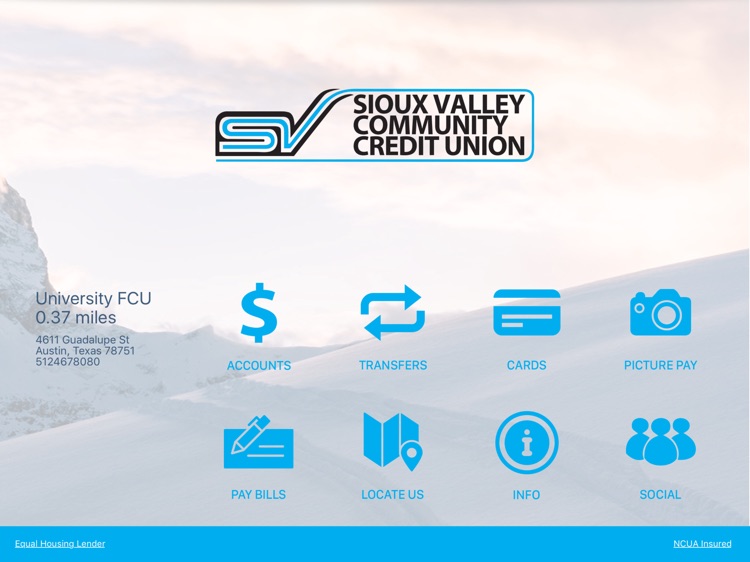 Sioux Valley Community Credit Union for iPad