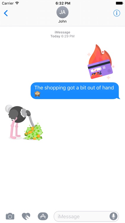 Funky money stickers from Spiir screenshot-3