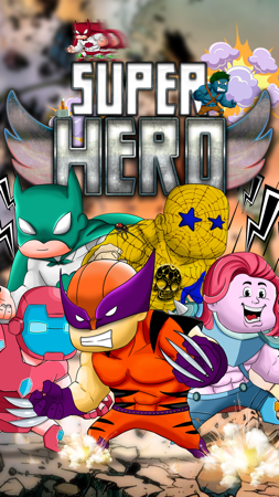 create character fashion for superheroes dress up