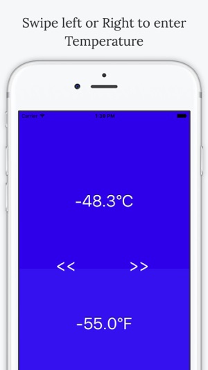 Unit converter for temperature: without 