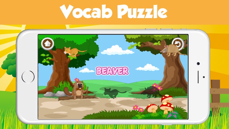 1st Grade Vocabulary Words - Wild Animals Learning screenshot-3