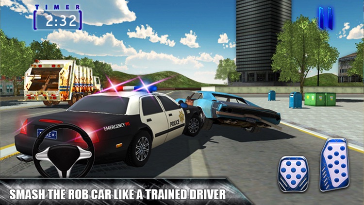 Cop Rob Car Chase & 3D City Driving Simulator screenshot-4