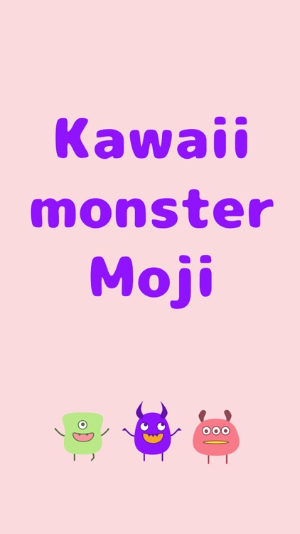 Cute monsters Kawaii emoji