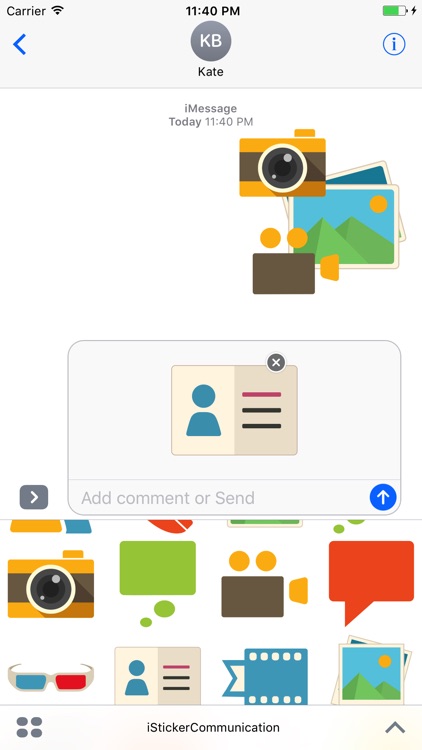Communication Sticker