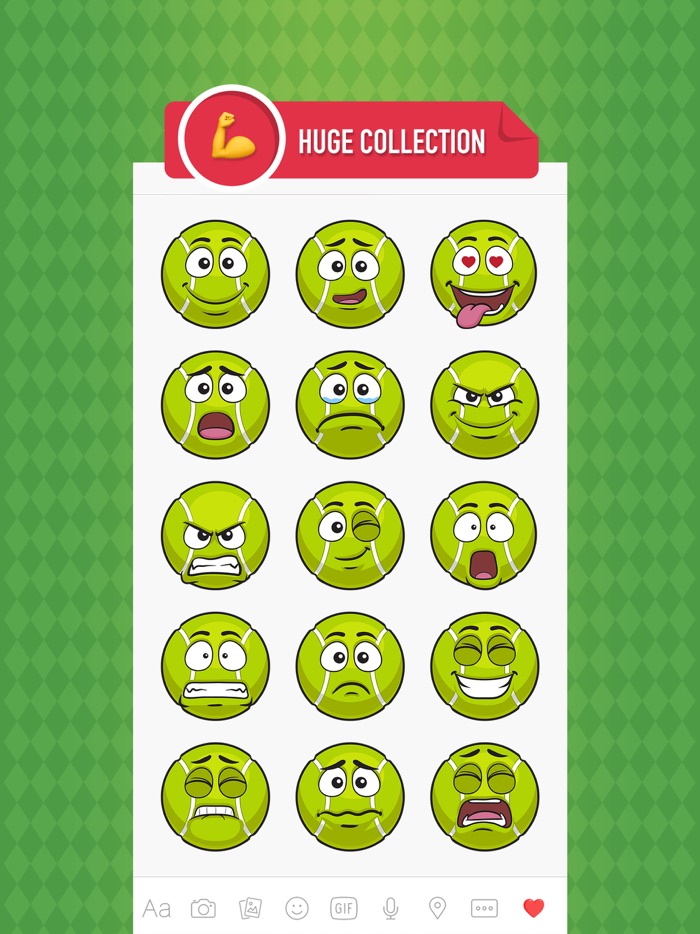 TennisMoji - tennis emoji  stickers