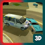 Police Van Rob Chase - Traffic Racing Game