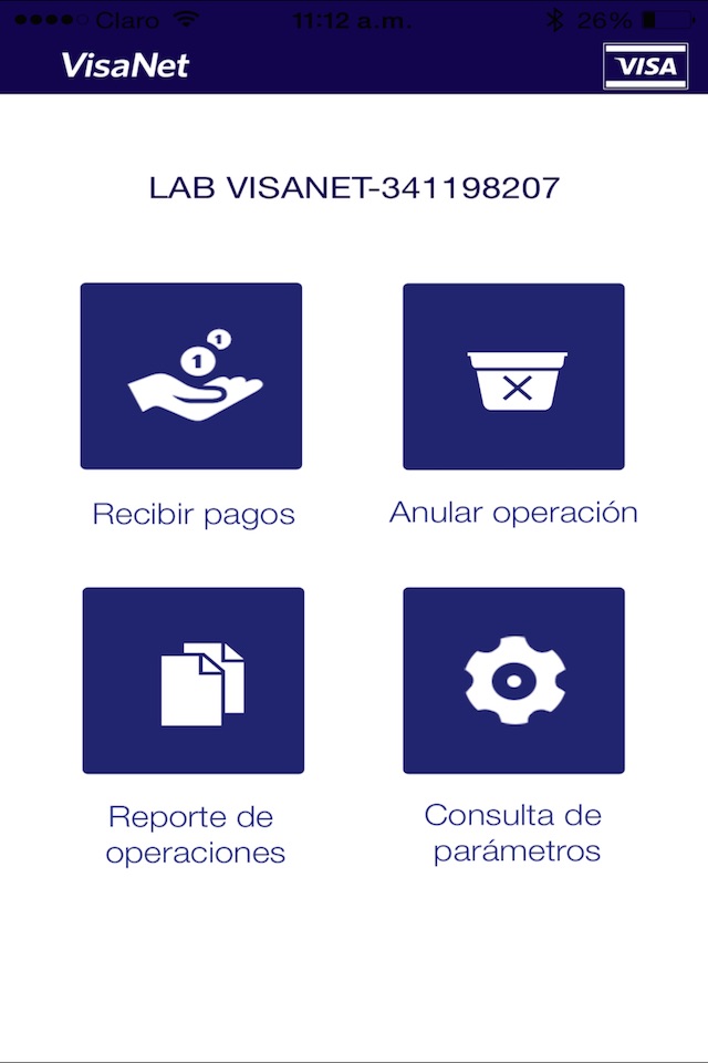 MPOS VisaNet screenshot 2