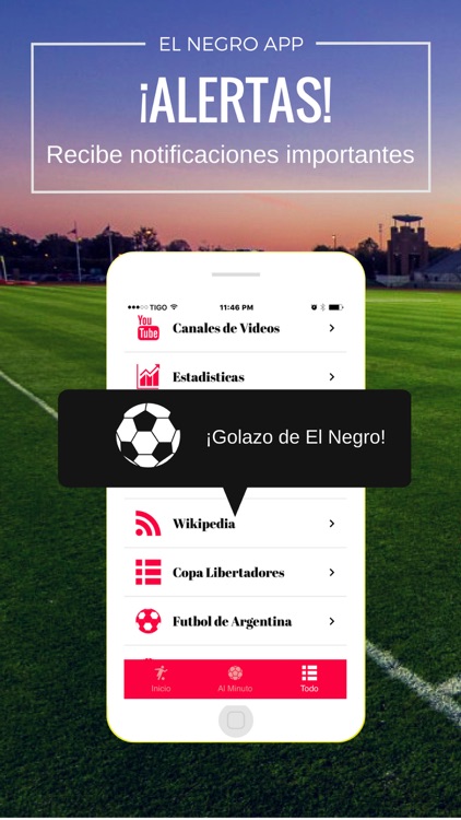 El Negro App - Fútbol de Santa Fe, Argentina