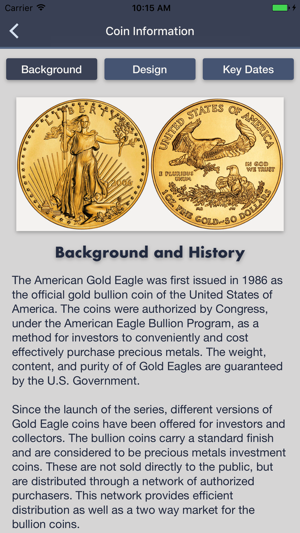 Gold Eagles - Coin Guide & Collection Tracker(圖2)-速報App