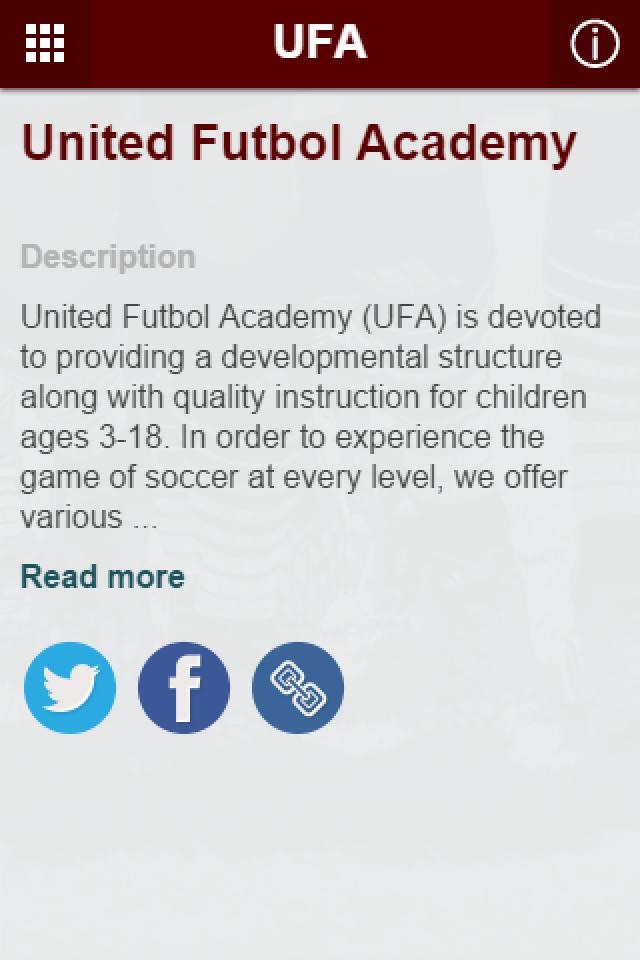 United Futbol Academy (UFA) screenshot 2