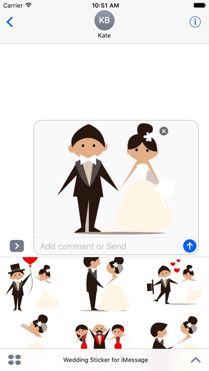 Wedding Sticker for iMessage screenshot-3