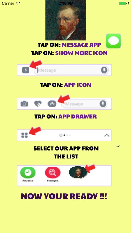 What Would Vincent Van Gogh Say? for iMessage