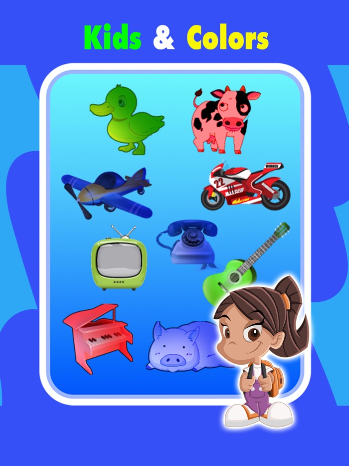 Toddlers learning with preschool game