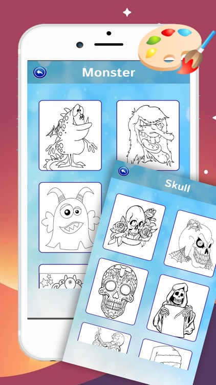 Monster Demon Aliens Colouring For Kids Games HD