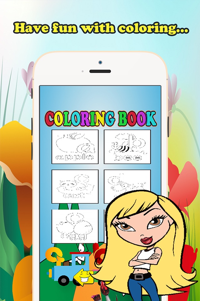 Coloring Book ABC Alphabet Lower children age1-10 screenshot 2
