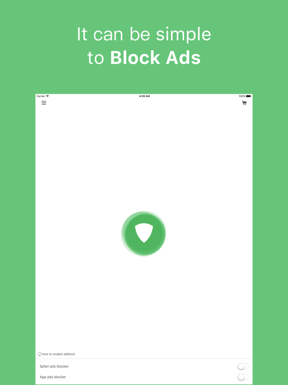 Adblock Green - ad blocker for safari and appsのおすすめ画像1