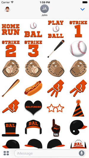 Baltimore Baseball Stickers & Emojis(圖4)-速報App