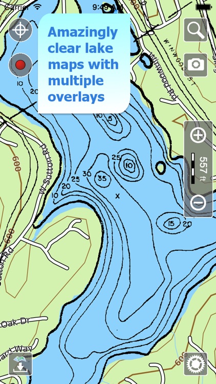 Aqua Map Massachusetts MA Lakes HD- Nautical Chart
