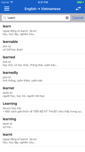 Từ điển Anh Việt - English Vietnamese Dictionary.(圖1)-速報App