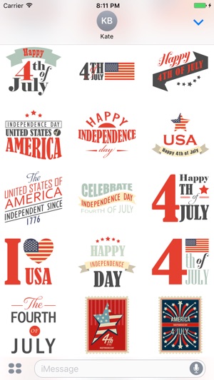 July 4th - Independence Day Stickers(圖3)-速報App