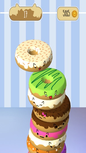 Donut Kitty Cats Tower Stack 3D(圖3)-速報App