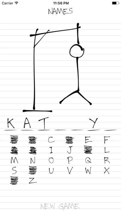 Hangman: Names