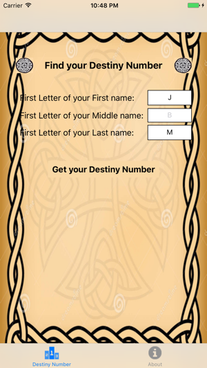 Destiny Numbers