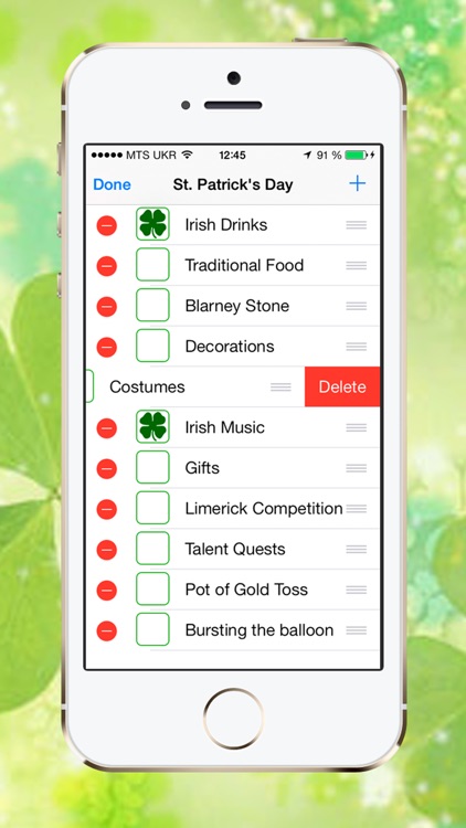 St. Patrick's Day Checklist