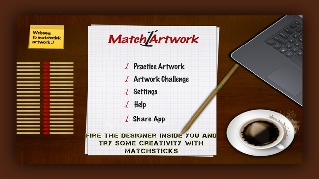 Matchstick Artwork- Matchstick Puzzle Ga