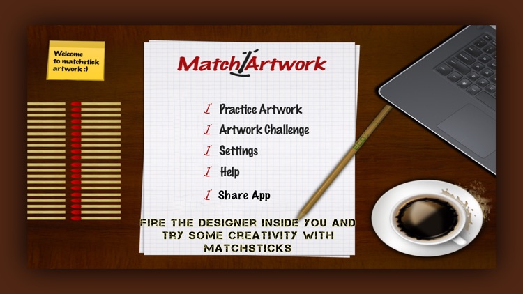 Matchstick Artwork- Matchstick Puzzle Game