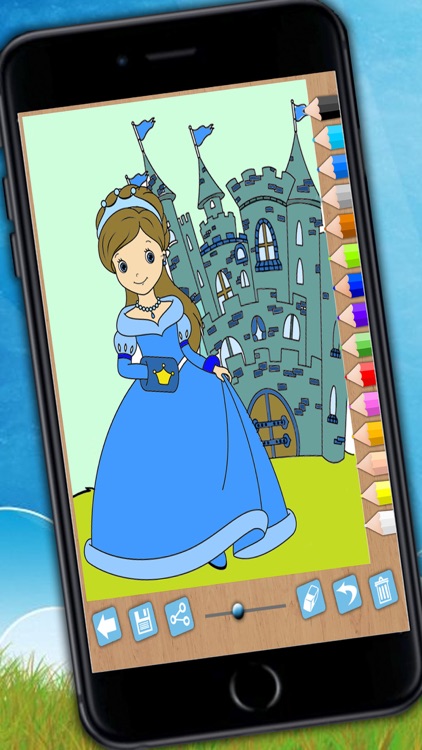 Paint and color princesses - Educational game